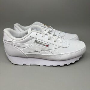 Reebok Classics Renaissance Mens Size 9.5 White Athletic Walking Shoes Sneakers